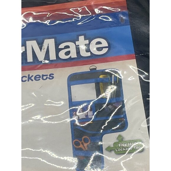 LockerMate magnetic locker pockets lots of pockets shatterproof mirror ring READ - Picture 2 of 5